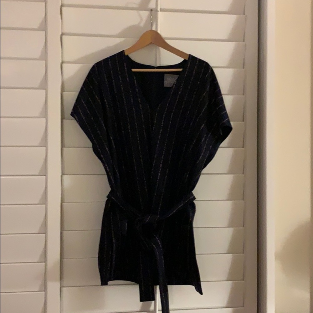 Lela Rose Wool-Blend Top.